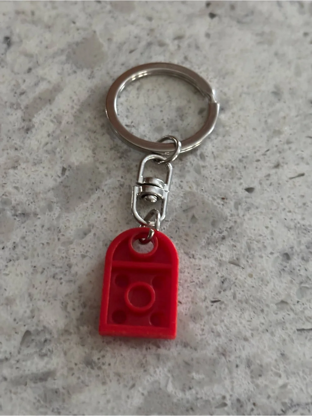 Lego Red Brick Stud Keychain Key & Card Holder